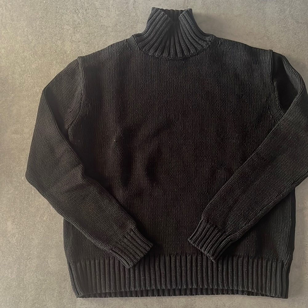 J. Crew Black Mockneck Sweater